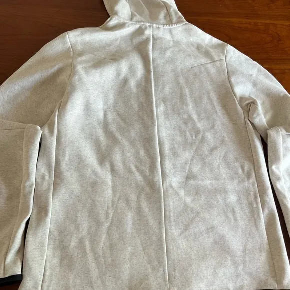 Nike Tech Men Fleece Full-zip Hoodie White Heather DD4688-100