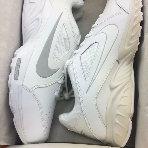 Nike View III Men's White Leather Walking Shoes