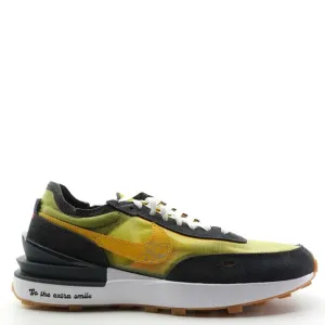 Nike Waffle One Go The Extra Smile Shoes Black Yellow Mens Size 9.5 DO5850 700