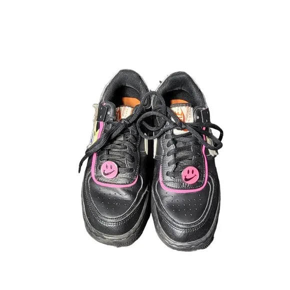 Nike Women's Air Force 1 Shadow Cosmic Fuchsia Sneakers Removable Patches 6.5