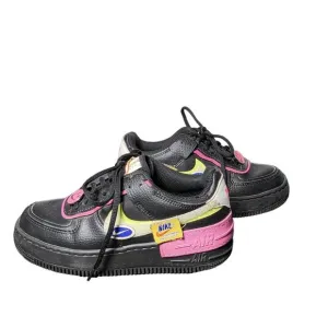 Nike Women's Air Force 1 Shadow Cosmic Fuchsia Sneakers Removable Patches 6.5