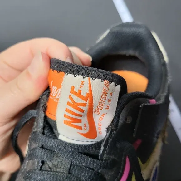 Nike Women's Air Force 1 Shadow Cosmic Fuchsia Sneakers Removable Patches 6.5