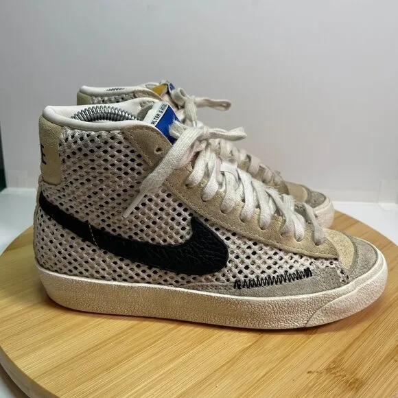 Nike Youth 4 Blazer Mid 77 Alter &amp; Reveal DO7138-100 Sneakers White High Top