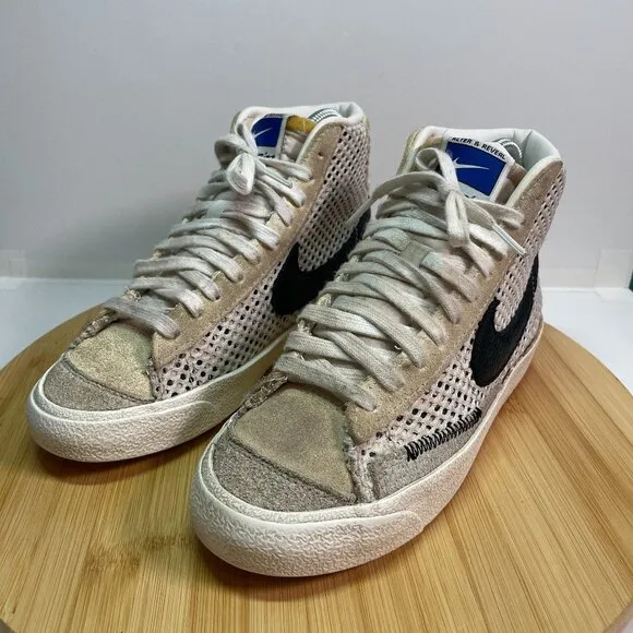 Nike Youth 4 Blazer Mid 77 Alter &amp; Reveal DO7138-100 Sneakers White High Top