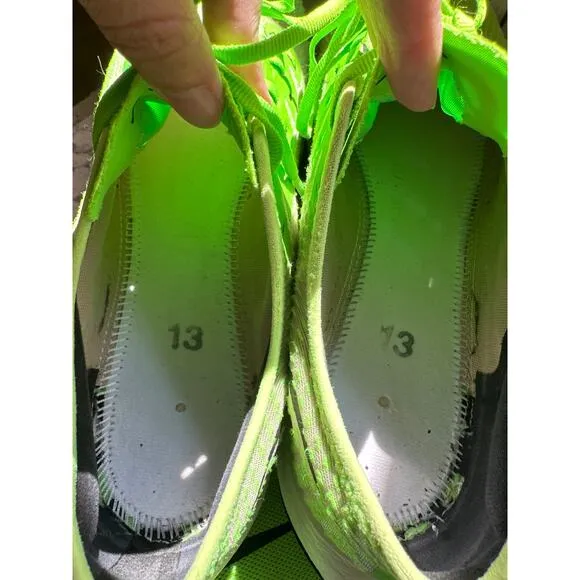Nike Zoom Pegasus Turbo 2 Running Shoes M US 13 Electric Green Athletic Sneakers