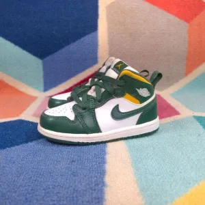 Nike Air Jordan 1 MID (TD) &quot;NOBLE GREEN&quot; (640735 371) Toddler 8 US