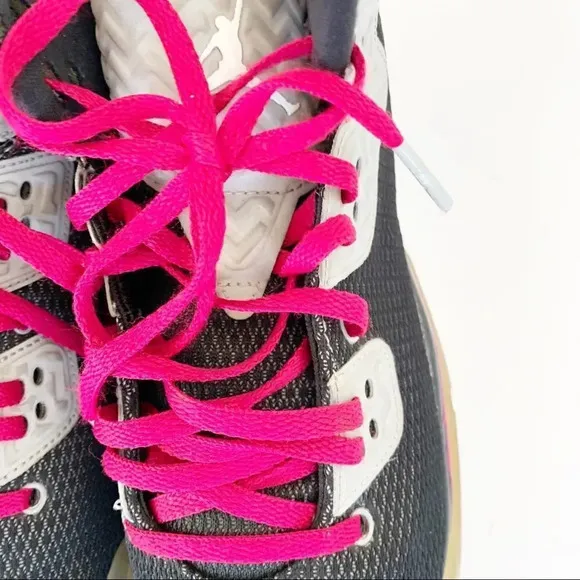 Nike Air Jordan Spike Forty Youth‎ 7 7Y Black Gray Fuchsia Sport 811121-009