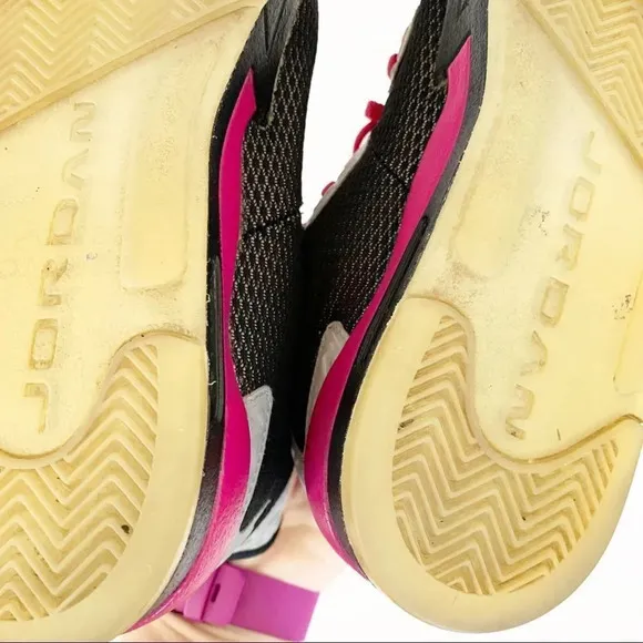 Nike Air Jordan Spike Forty Youth‎ 7 7Y Black Gray Fuchsia Sport 811121-009