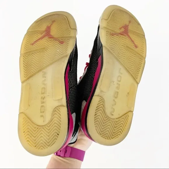 Nike Air Jordan Spike Forty Youth‎ 7 7Y Black Gray Fuchsia Sport 811121-009