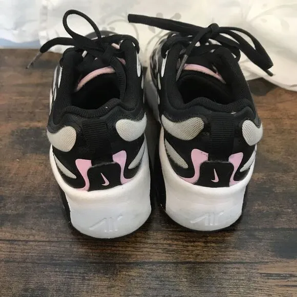 Nike Air Max Girls Running Shoes Size 3Y Pink/Black Casual Sneakers CN7877-101