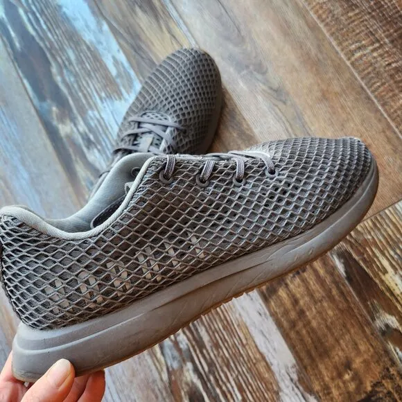 NOBULL Mesh Runner Running Shoes Cushion Lace-Up Clay Gray Unisex M11 W12.5