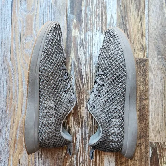 NOBULL Mesh Runner Running Shoes Cushion Lace-Up Clay Gray Unisex M11 W12.5