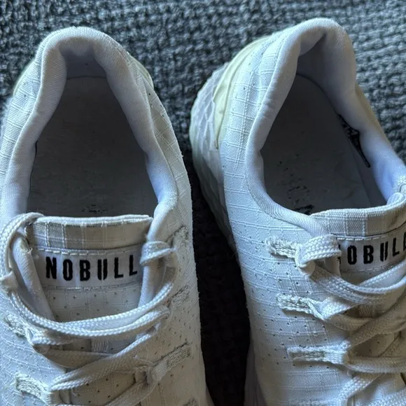 NOBULL Ripstop Runner White Gum Sole Men’s 5 Women’s 6.5 Training Shoes