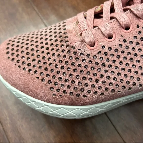 NOBULL Unisex Mid Trainers in Rose Pink Suede, Women’s Size 9.5/Men’s 8