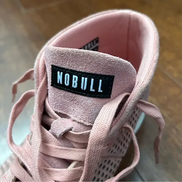 NOBULL Unisex Mid Trainers in Rose Pink Suede, Women’s Size 9.5/Men’s 8