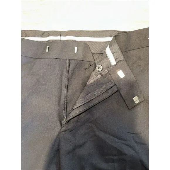 Nordstrom Rack Trim Fit Dress Pants. Size 36x37. Raw Hem Black. NWOT. T