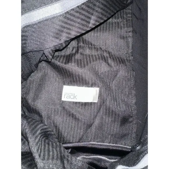 Nordstrom Rack Trim Fit Dress Pants. Size 36x37. Raw Hem Black. NWOT. T