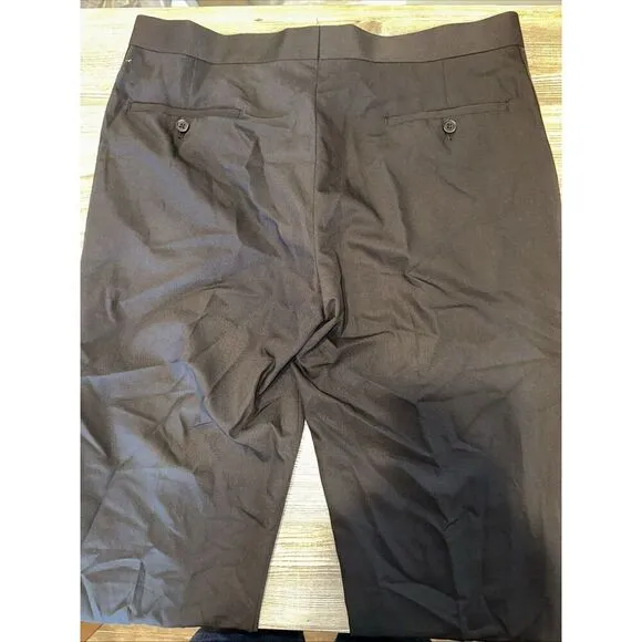Nordstrom Rack Trim Fit Dress Pants. Size 36x37. Raw Hem Black. NWOT. T