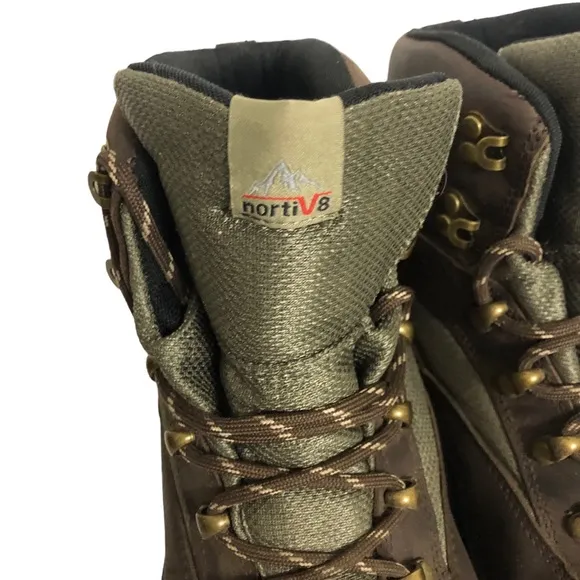 Nortiv8 Rockfor Steel Toe Brown Boots. Size 11