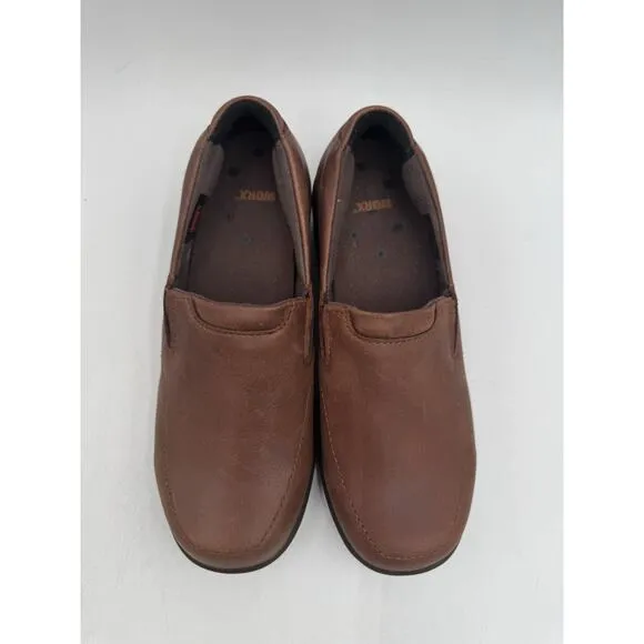 NWD Red Wing WORX Women's Slip On Work Shoe Brown US Size 6 Wide NIB