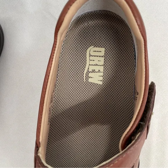 NWOB DREW Women's Heather BROWN Leather Mary Jane Comfort Shoes Sz 8 W