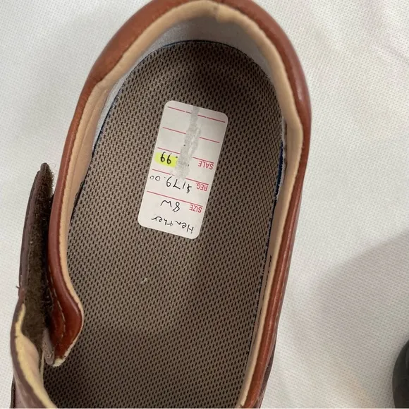 NWOB DREW Women's Heather BROWN Leather Mary Jane Comfort Shoes Sz 8 W