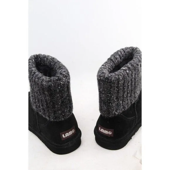 NWOB Lamo Leather Boots With Fleece Faux Fur Lining Women's Sz 9 Shoes