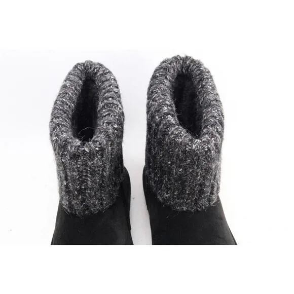 NWOB Lamo Leather Boots With Fleece Faux Fur Lining Women's Sz 9 Shoes