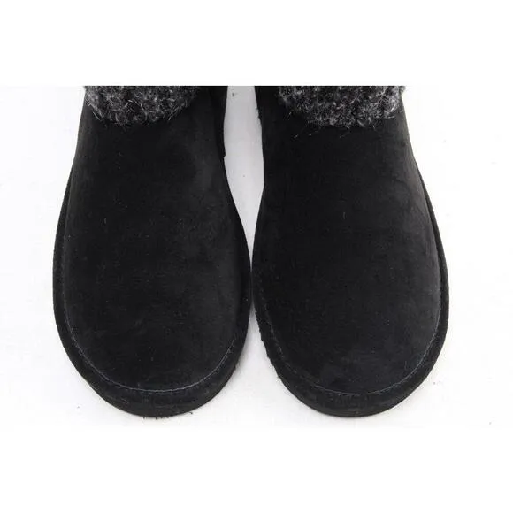 NWOB Lamo Leather Boots With Fleece Faux Fur Lining Women's Sz 9 Shoes