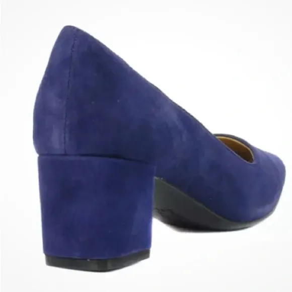 NWOB Naturalizer Karina Haven Blue Suede Pumps Heels 8.5