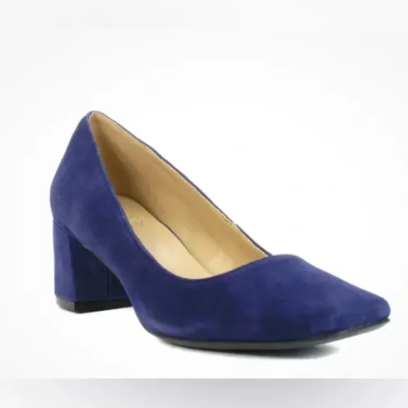 NWOB Naturalizer Karina Haven Blue Suede Pumps Heels 8.5