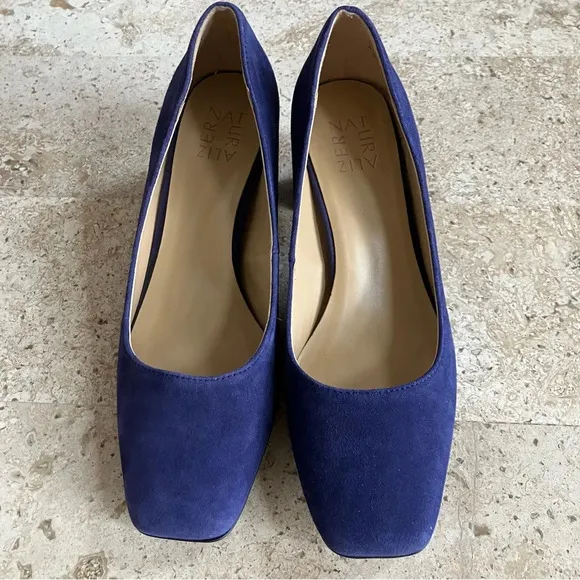 NWOB Naturalizer Karina Haven Blue Suede Pumps Heels 8.5