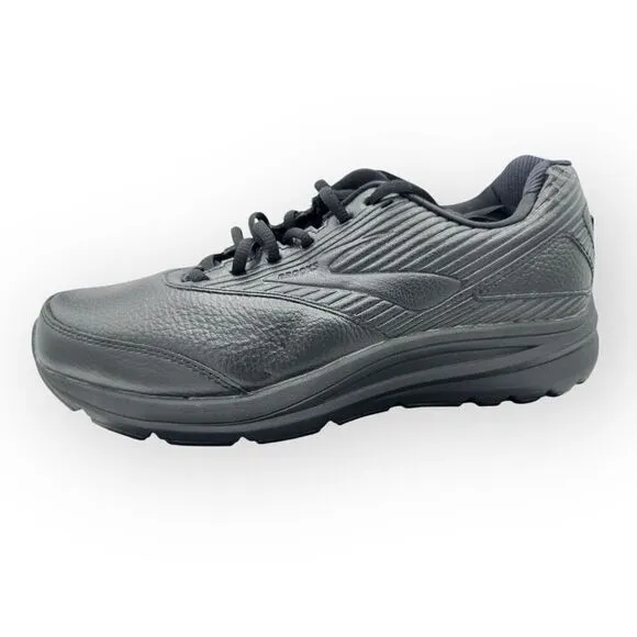 NWOT Brooks Mens Lace-Up Addiction Walker 2 Walking Shoes Black Size 9.5