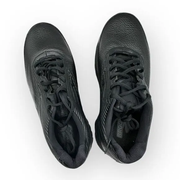 NWOT Brooks Mens Lace-Up Addiction Walker 2 Walking Shoes Black Size 9.5