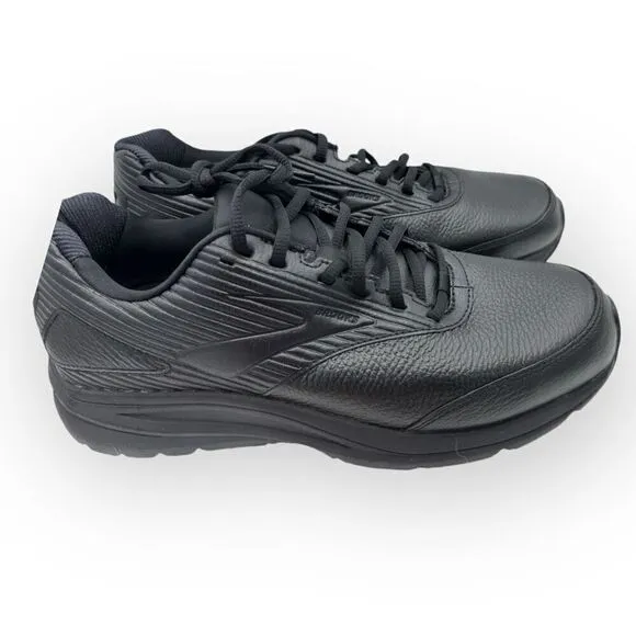 NWOT Brooks Mens Lace-Up Addiction Walker 2 Walking Shoes Black Size 9.5