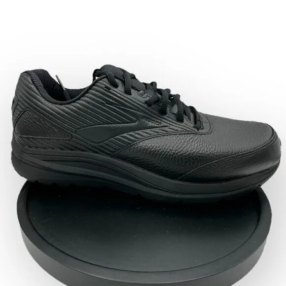 NWOT Brooks Mens Lace-Up Addiction Walker 2 Walking Shoes Black Size 9.5