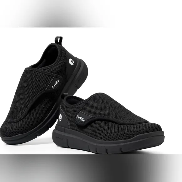 NWOT Fitville Marca Hook Loop Velcro Strap Laceless Women's size 8W