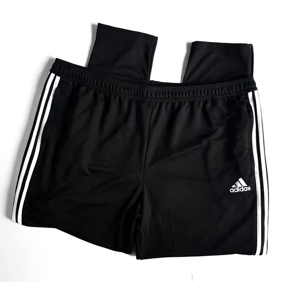 NWOT New Adidas Men’s 3 Stripe Tiro 19 Athletic Pants in Black   White (XXXL)