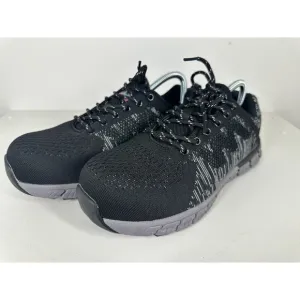 NWOT! Nortiv 8 Work Shoes Steel Toe Safety Black Sneakers Lightweight Size 9