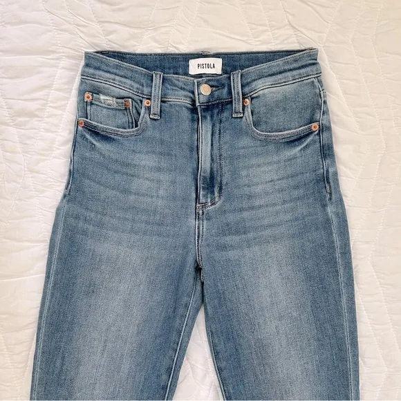 NWOT Pistola Lennon High Rise Crop Boot Jeans, Caravan, Size 26