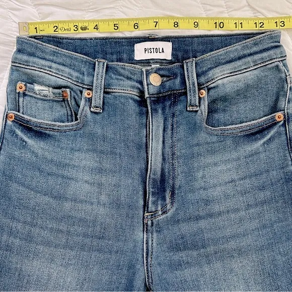 NWOT Pistola Lennon High Rise Crop Boot Jeans, Caravan, Size 26