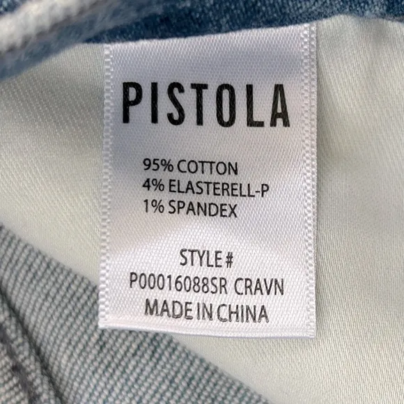 NWOT Pistola Lennon High Rise Crop Boot Jeans, Caravan, Size 26