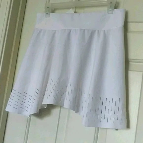 NWT Adidas Stella McCartney white Laser Tennis Skort Skirt Shorts XS
