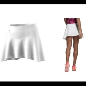 NWT Adidas Stella McCartney white Laser Tennis Skort Skirt Shorts XS
