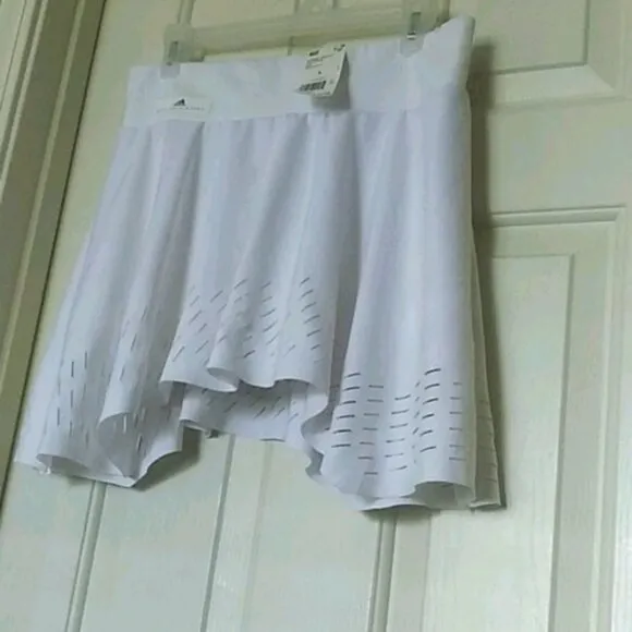 NWT Adidas Stella McCartney white Laser Tennis Skort Skirt Shorts XS