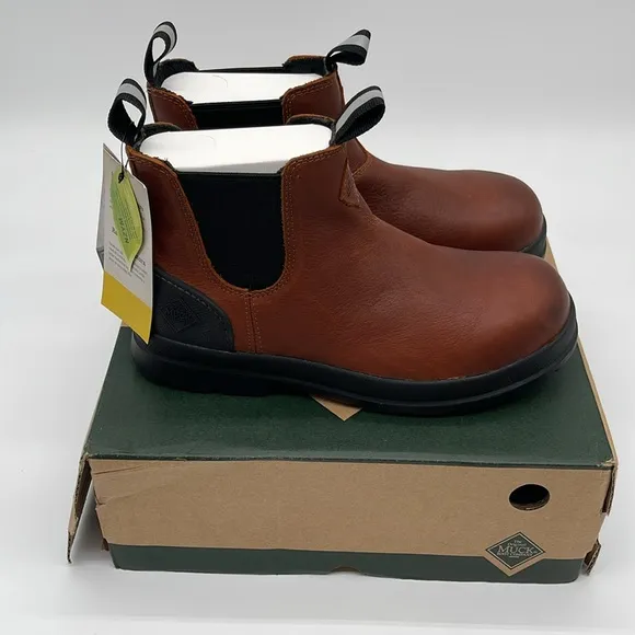 NWT And Box Original Muck Boot Company Men’s Chore Farm Leather Chelsea 9.5