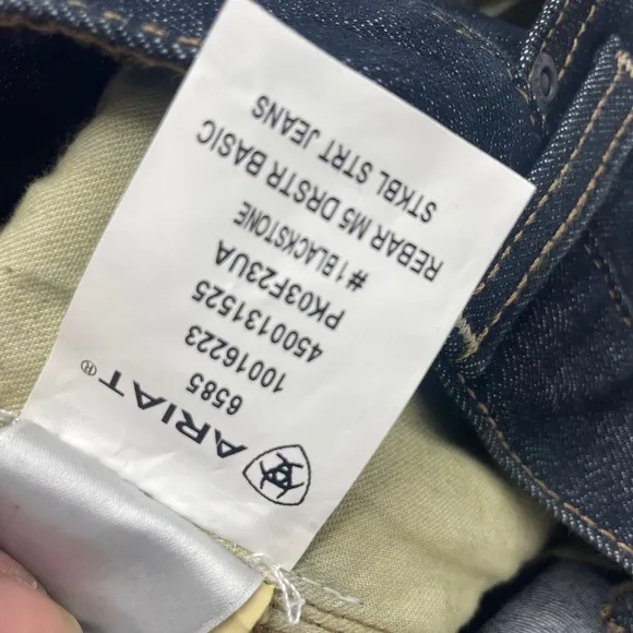 NWT Ariat Rebar M5 Denim 5-Pocket Straight Leg Work Jeans 44/34