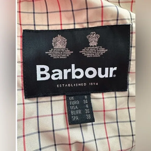 NWT Barbour Zip &amp; Button Quilted Cavalry Gilet Fleece Lined Vest Black
