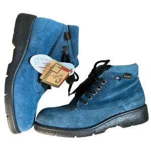NWT Blondo Ultraflex Waterproof Blue Suede Boots 9