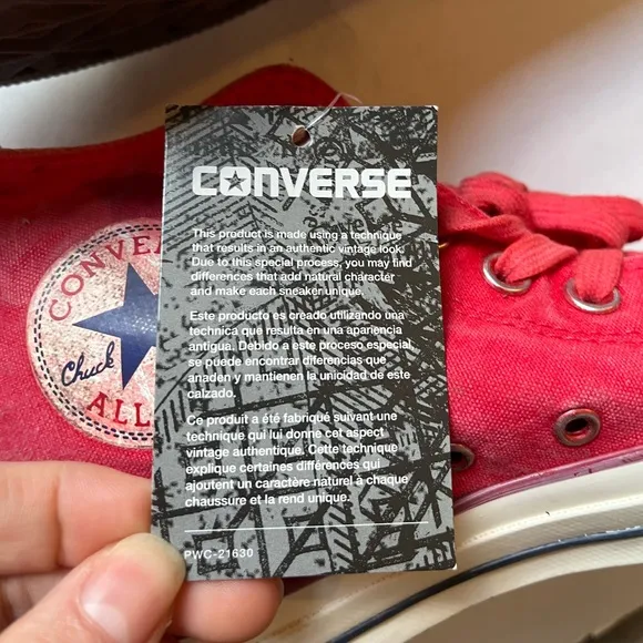 NWT: Converse Women's Red high heel Sneakers